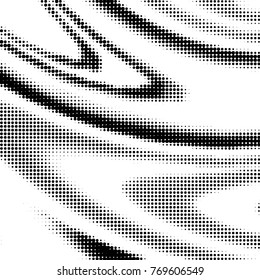 Grunge halftone black and white dots texture background. Spotted vector Abstract Texture
