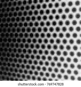 Grunge halftone black and white dots texture background. Spotted vector Abstract Texture
