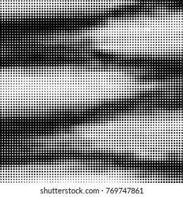 Grunge halftone black and white dots texture background. Spotted vector Abstract Texture
