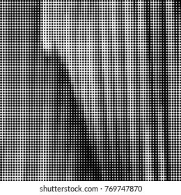 Grunge halftone black and white dots texture background. Spotted vector Abstract Texture
