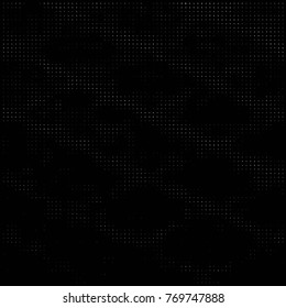 Grunge halftone black and white dots texture background. Spotted vector Abstract Texture
