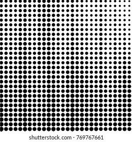 Grunge halftone black and white dots texture background. Spotted vector Abstract Texture
