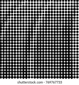 Grunge halftone black and white dots texture background. Spotted vector Abstract Texture
