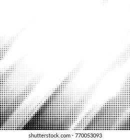 Grunge halftone black and white dots texture background. Spotted vector Abstract Texture
