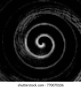 Grunge halftone black and white dots texture background. Spotted vector Abstract Texture
