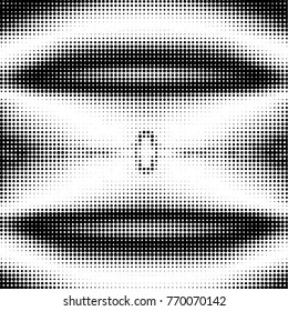 Grunge halftone black and white dots texture background. Spotted vector Abstract Texture

