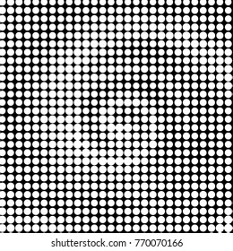 Grunge halftone black and white dots texture background. Spotted vector Abstract Texture
