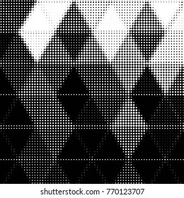 Grunge halftone black and white dots texture background. Spotted vector Abstract Texture
