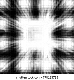 Grunge halftone black and white dots texture background. Spotted vector Abstract Texture
