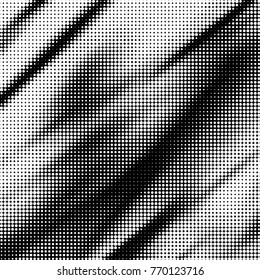 Grunge halftone black and white dots texture background. Spotted vector Abstract Texture

