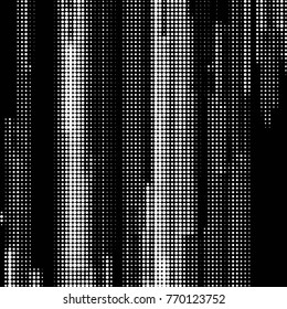 Grunge halftone black and white dots texture background. Spotted vector Abstract Texture
