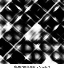 Grunge halftone black and white dots texture background. Spotted vector Abstract Texture
