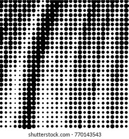 Grunge halftone black and white dots texture background. Spotted vector Abstract Texture
