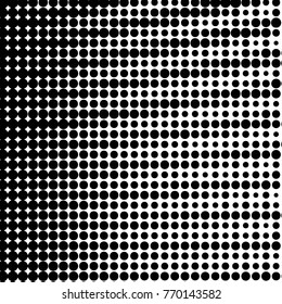 Grunge halftone black and white dots texture background. Spotted vector Abstract Texture
