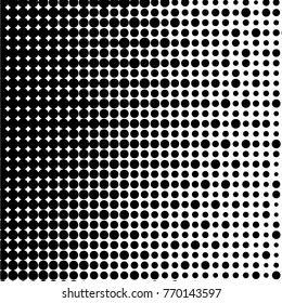 Grunge halftone black and white dots texture background. Spotted vector Abstract Texture
