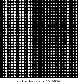 Grunge halftone black and white dots texture background. Spotted vector Abstract Texture
