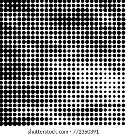 Grunge halftone black and white dots texture background. Spotted vector Abstract Texture
