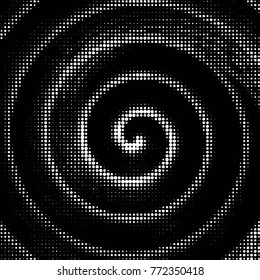 Grunge halftone black and white dots texture background. Spotted vector Abstract Texture
