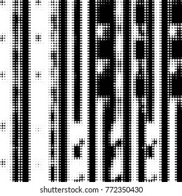 Grunge halftone black and white dots texture background. Spotted vector Abstract Texture
