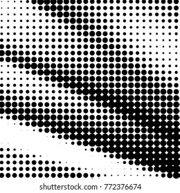Grunge halftone black and white dots texture background. Spotted vector Abstract Texture
