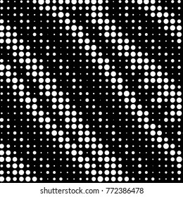 Grunge halftone black and white dots texture background. Spotted vector Abstract Texture
