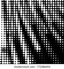 Grunge halftone black and white dots texture background. Spotted vector Abstract Texture
