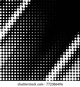 Grunge halftone black and white dots texture background. Spotted vector Abstract Texture
