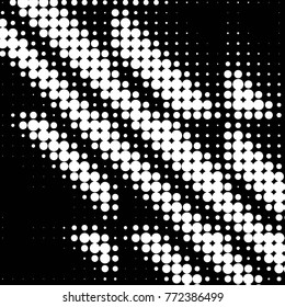 Grunge halftone black and white dots texture background. Spotted vector Abstract Texture
