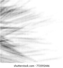 Grunge halftone black and white dots texture background. Spotted vector Abstract Texture
