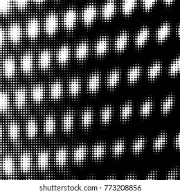Grunge halftone black and white dots texture background. Spotted vector Abstract Texture
