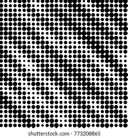 Grunge halftone black and white dots texture background. Spotted vector Abstract Texture
