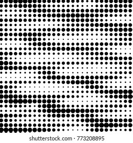Grunge halftone black and white dots texture background. Spotted vector Abstract Texture
