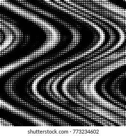 Grunge halftone black and white dots texture background. Spotted vector Abstract Texture

