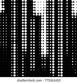 Grunge halftone black and white dots texture background. Spotted vector Abstract Texture
