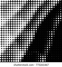 Grunge halftone black and white dots texture background. Spotted vector Abstract Texture
