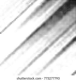 Grunge halftone black and white dots texture background. Spotted vector Abstract Texture
