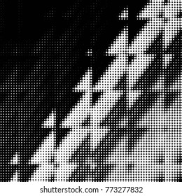 Grunge halftone black and white dots texture background. Spotted vector Abstract Texture
