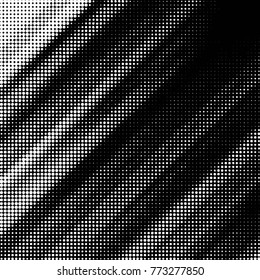 Grunge halftone black and white dots texture background. Spotted vector Abstract Texture
