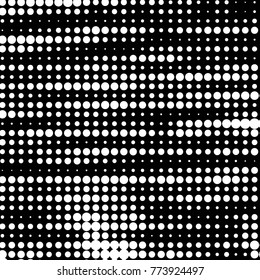 Grunge halftone black and white dots texture background. Spotted vector Abstract Texture
