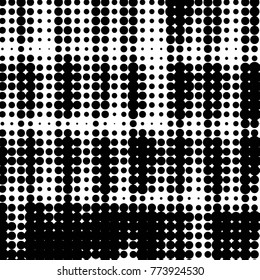 Grunge halftone black and white dots texture background. Spotted vector Abstract Texture
