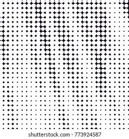 Grunge halftone black and white dots texture background. Spotted vector Abstract Texture

