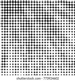 Grunge halftone black and white dots texture background. Spotted vector Abstract Texture
