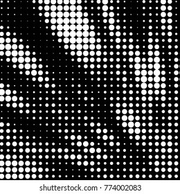Grunge halftone black and white dots texture background. Spotted vector Abstract Texture
