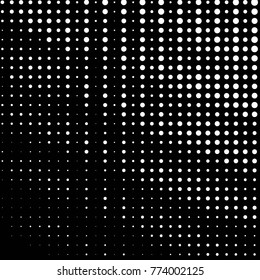 Grunge halftone black and white dots texture background. Spotted vector Abstract Texture
