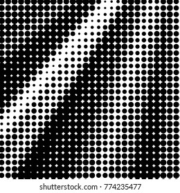 Grunge halftone black and white dots texture background. Spotted vector Abstract Texture
