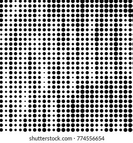 Grunge halftone black and white dots texture background. Spotted vector Abstract Texture
