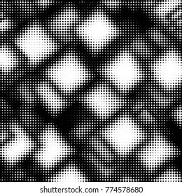 Grunge halftone black and white dots texture background. Spotted vector Abstract Texture
