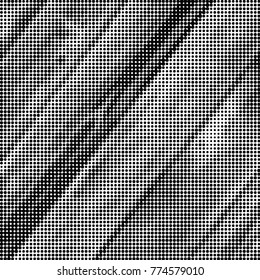 Grunge halftone black and white dots texture background. Spotted vector Abstract Texture
