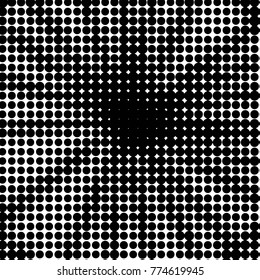 Grunge halftone black and white dots texture background. Spotted vector Abstract Texture
