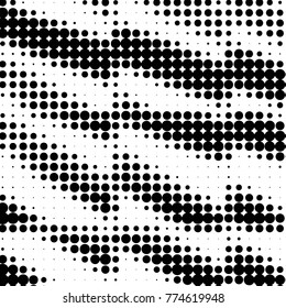 Grunge halftone black and white dots texture background. Spotted vector Abstract Texture
